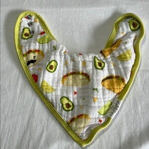 LouLou Lollipop Avocado Print Kids Bandana Bib